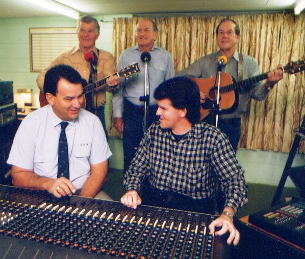 The Webb Brothers - Berard, Fabian and Marius ... recording at B&M studios Gympie - Mike Hayes recording engineer